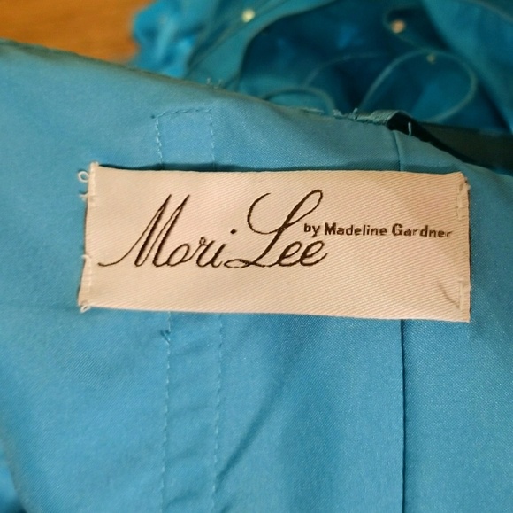 Aqua Blue Prom Dress - Picture 6 of 6